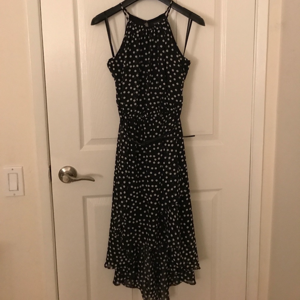 WHBM polka dot dress with belt size 00